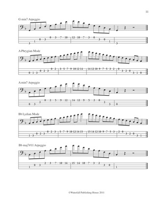 constructing walking jazz bass lines book III bass tab edition jazz bass lines over standard jazz chord progressions jazz bass tabs9781937187156 a